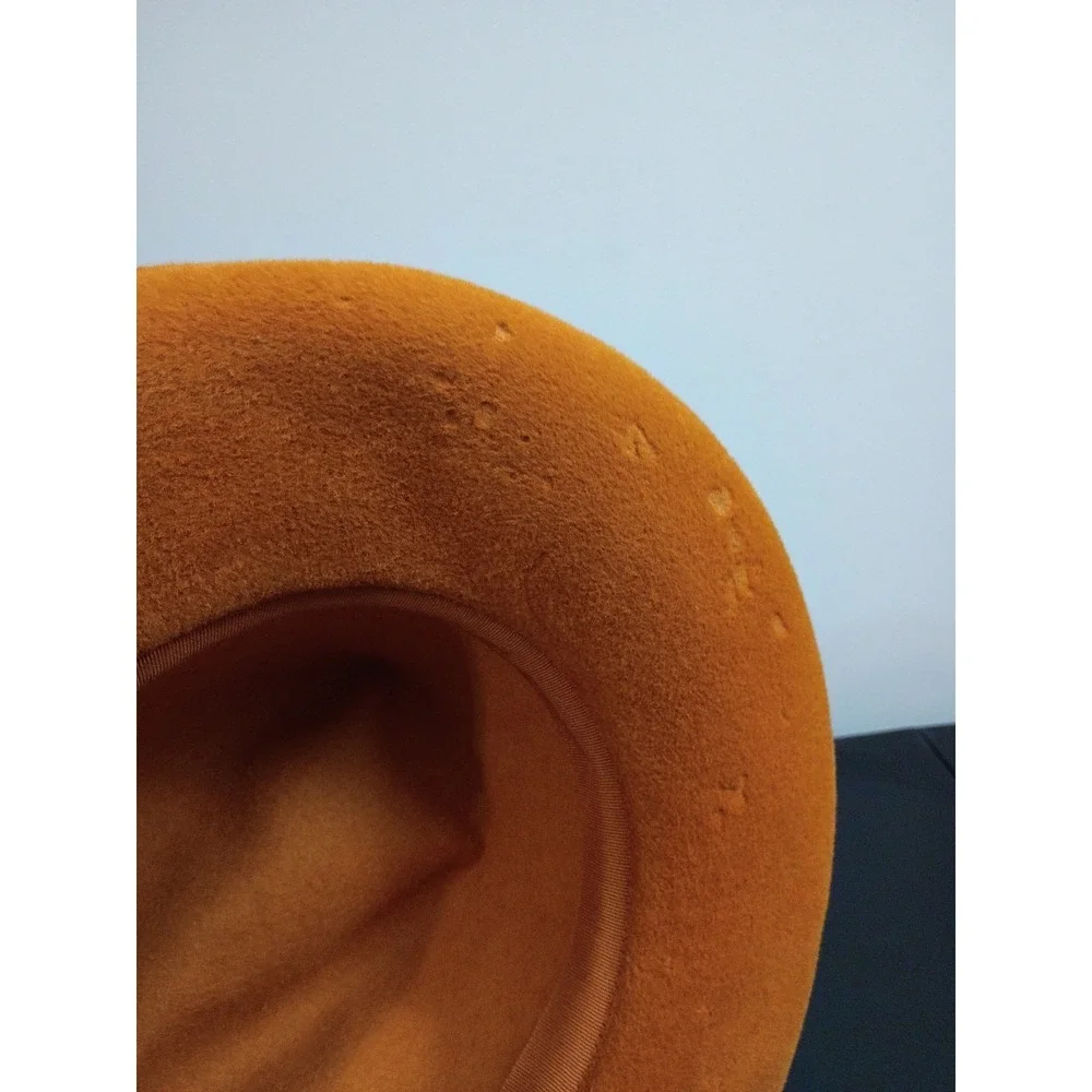 Antique Wool Hat- an exclusive Lisa- Union Made Feather Lined Multicolor Fedora